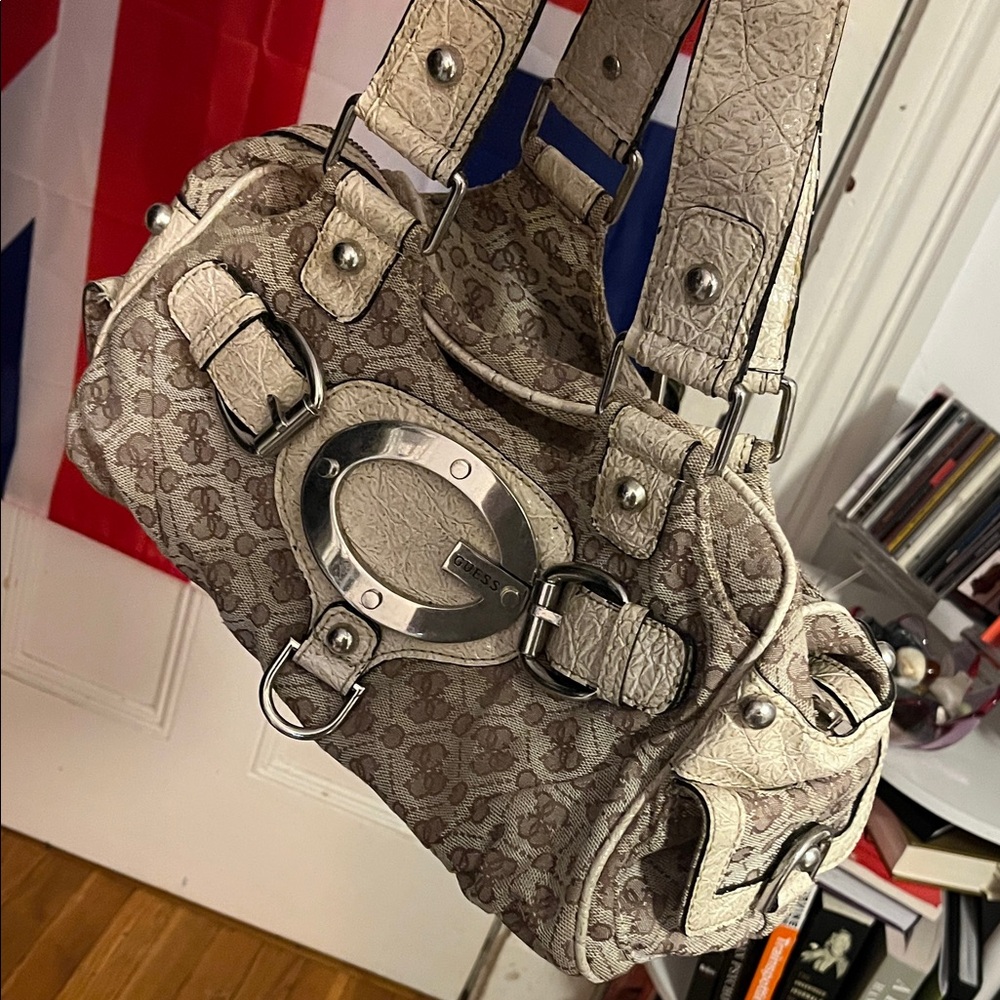 Vintage Beige Guess Bag